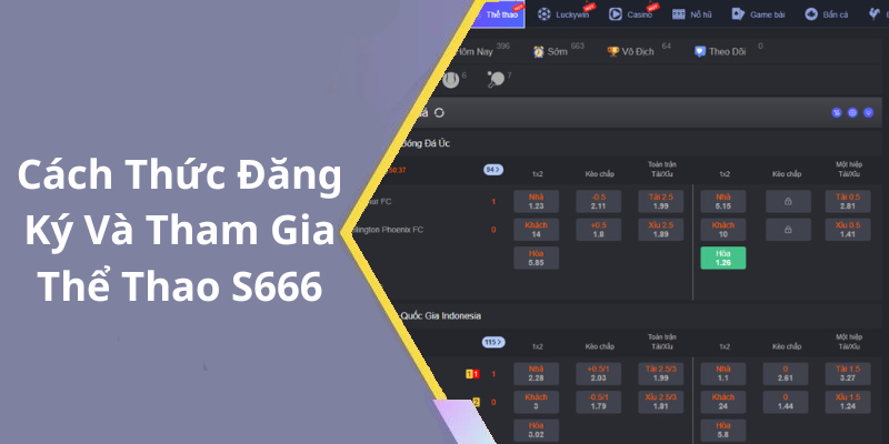 Cách Thức Đăng Ký Và Tham Gia Thể Thao S666